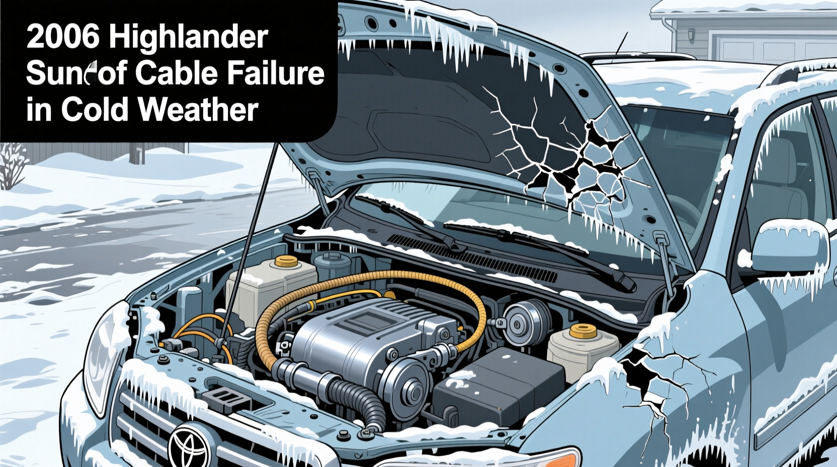highlander 2006 sunroof cable cold fail