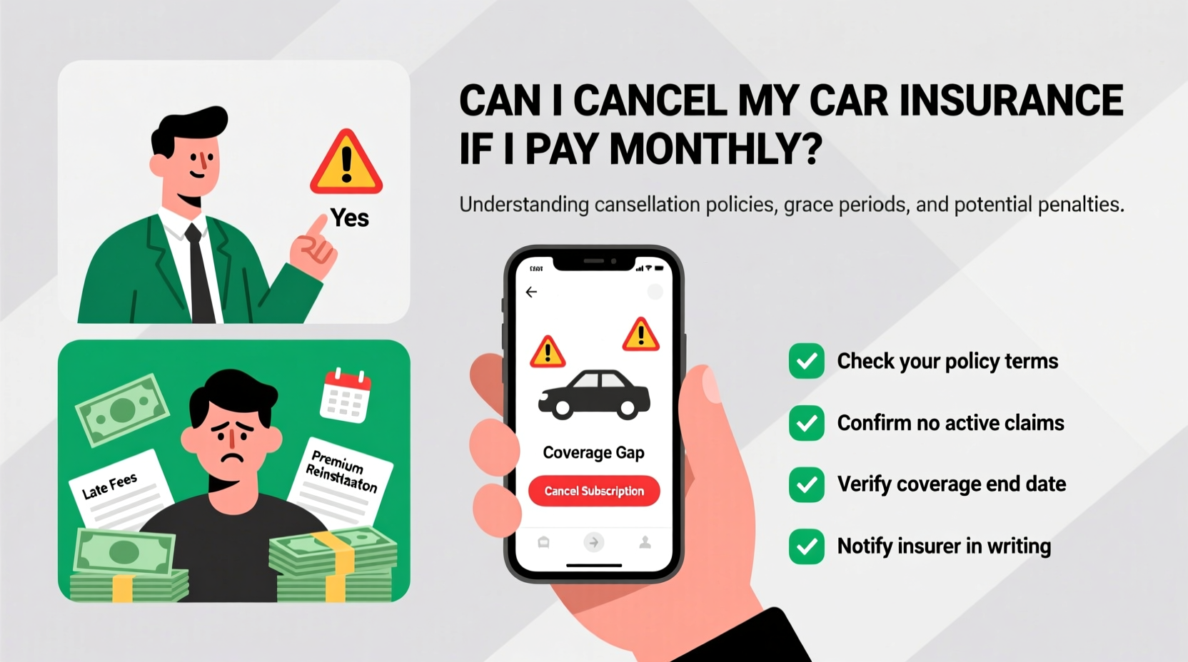 can i cancel my car insurance if i pay monthly