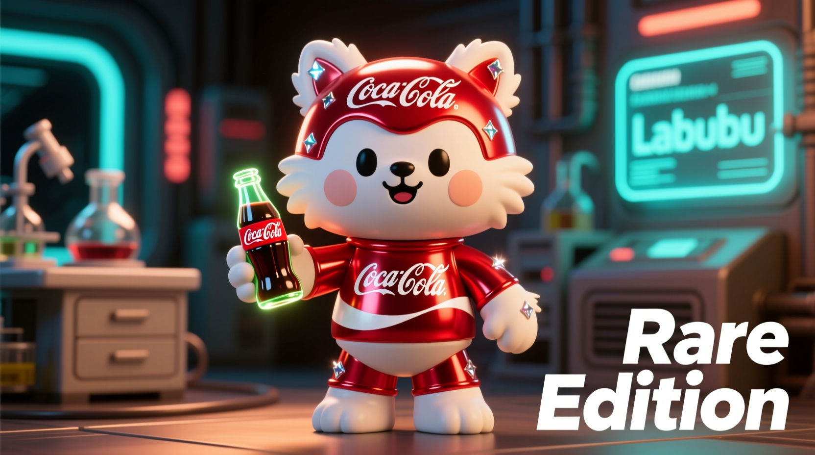 is the coca cola labubu rare