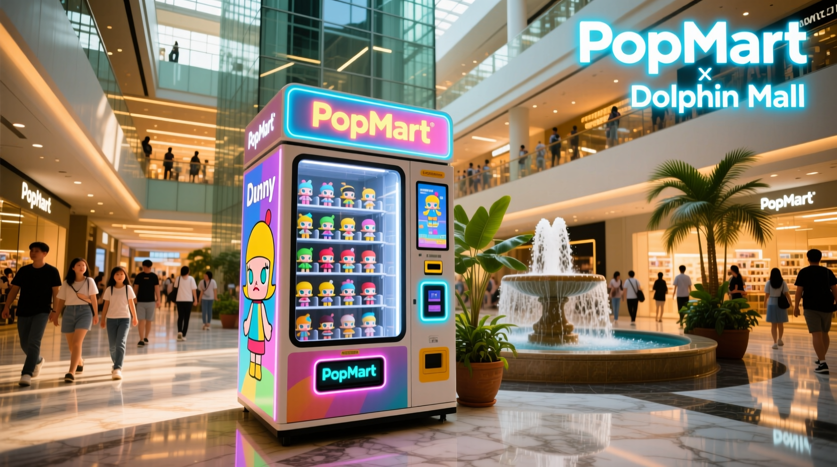 where is the popmart vending machine in dolphin mall