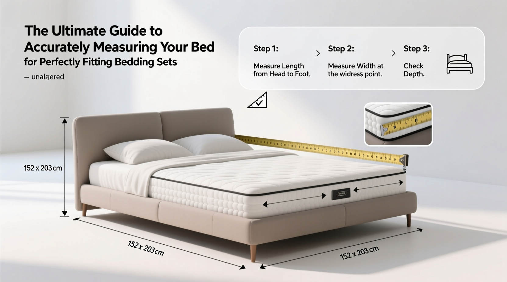 the ultimate guide to accurately measuring your bed for perfectly fitting bedding sets