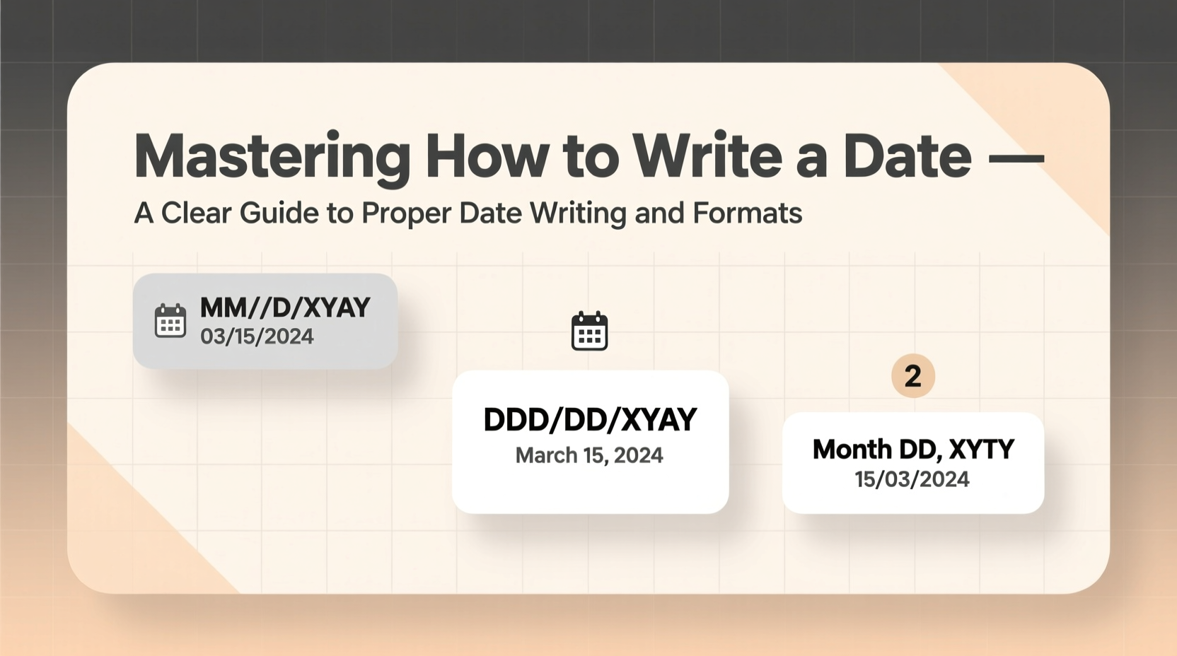 mastering how to right date a clear guide to proper date writing and formats