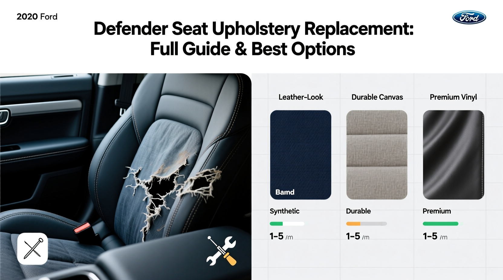 defender seat upholstery replacement
