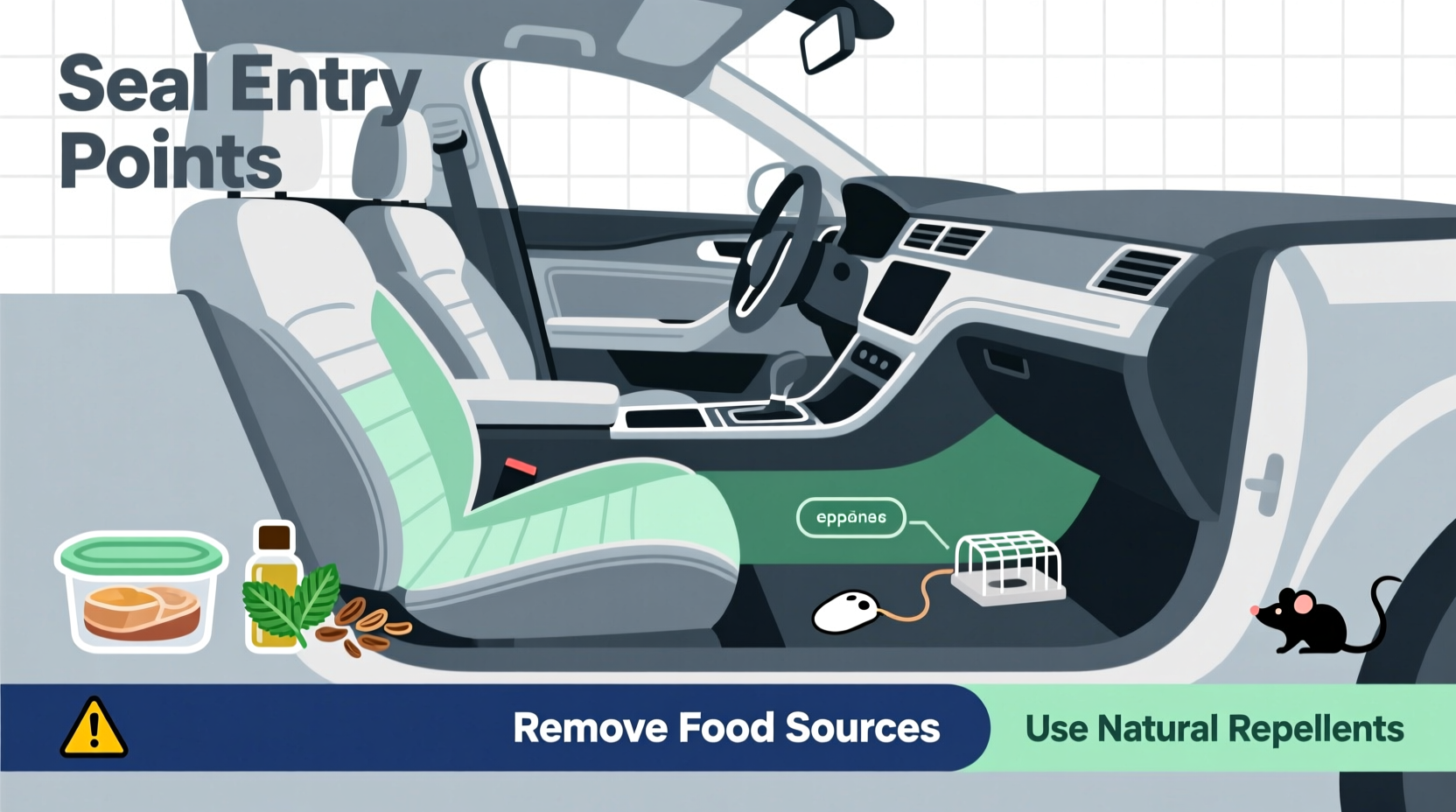 how to avoid mouse in car