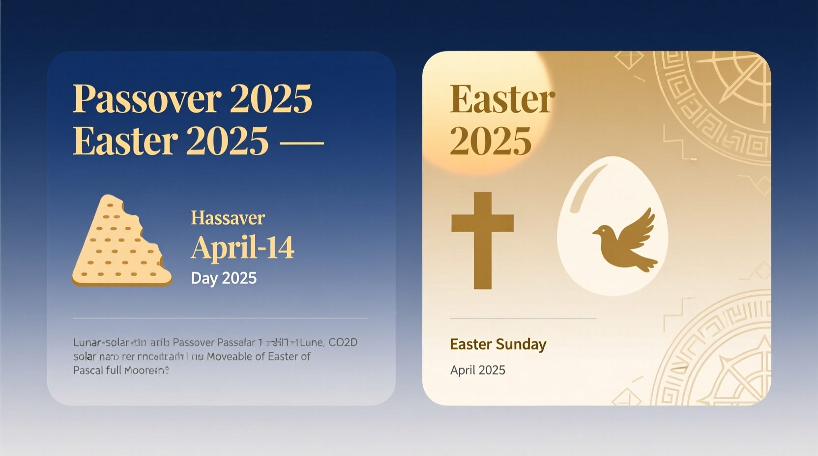 Passover and Easter 2025 Dates Explained