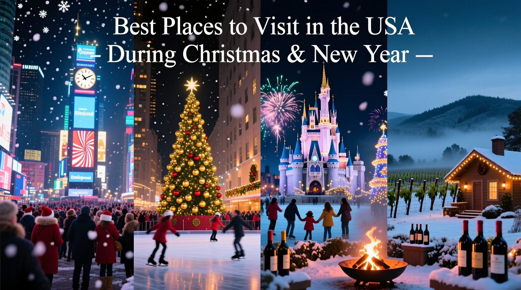 where to go in usa over christmas and new year
