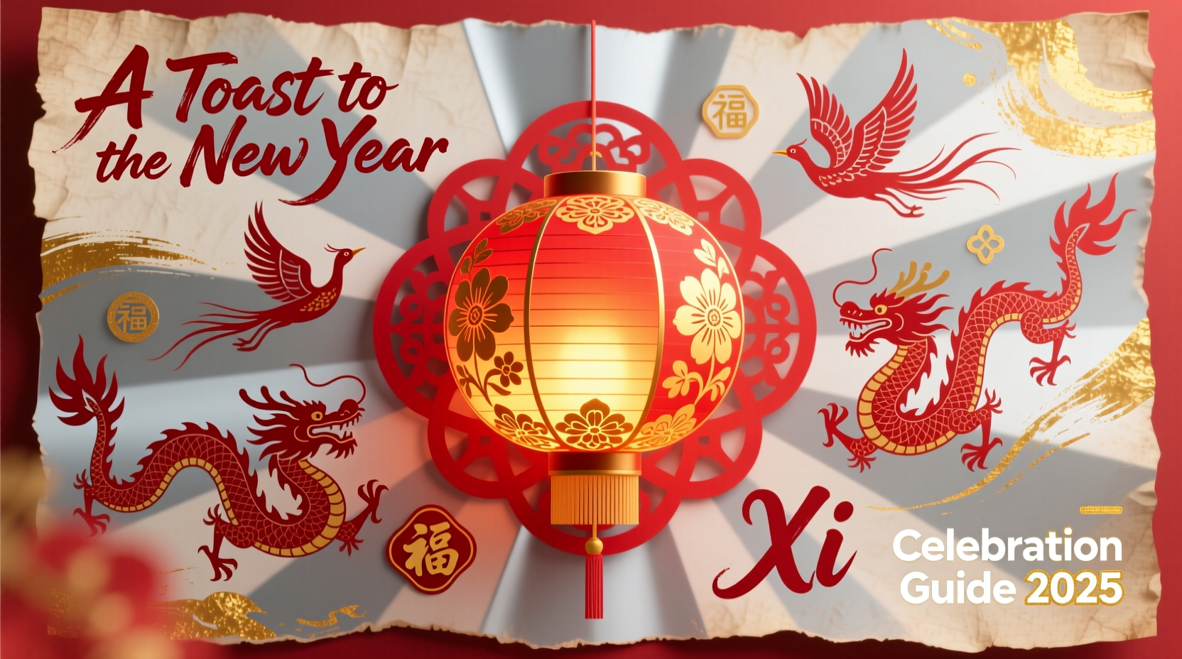 a toast to the new year bulletin board