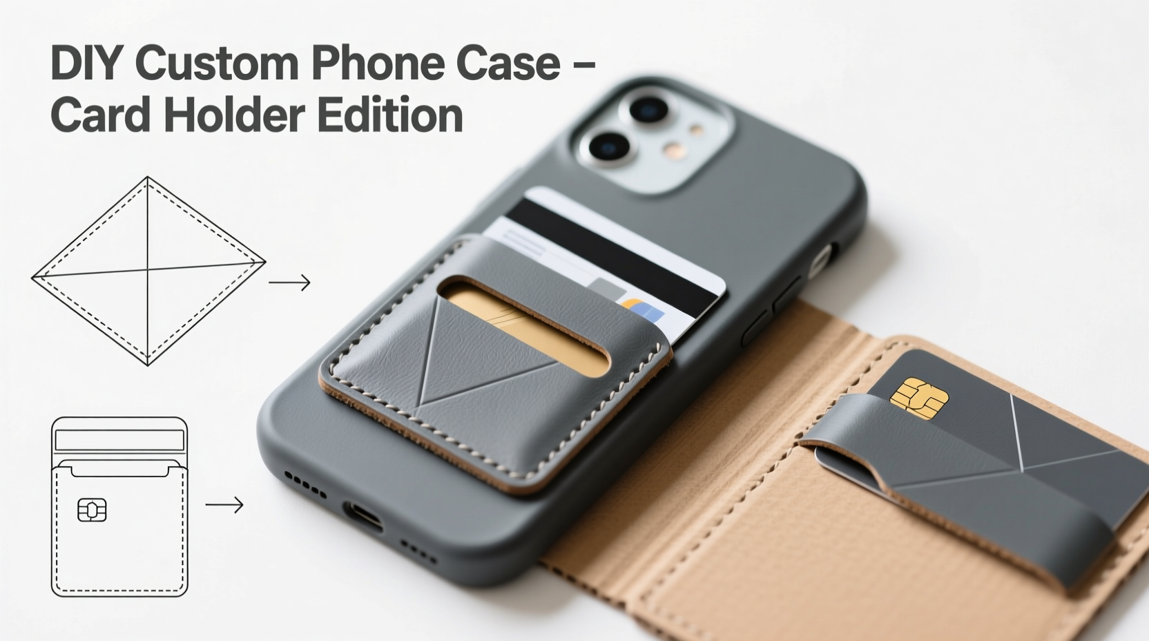 creative diy guide how to make a custom phone case with a functional card holder