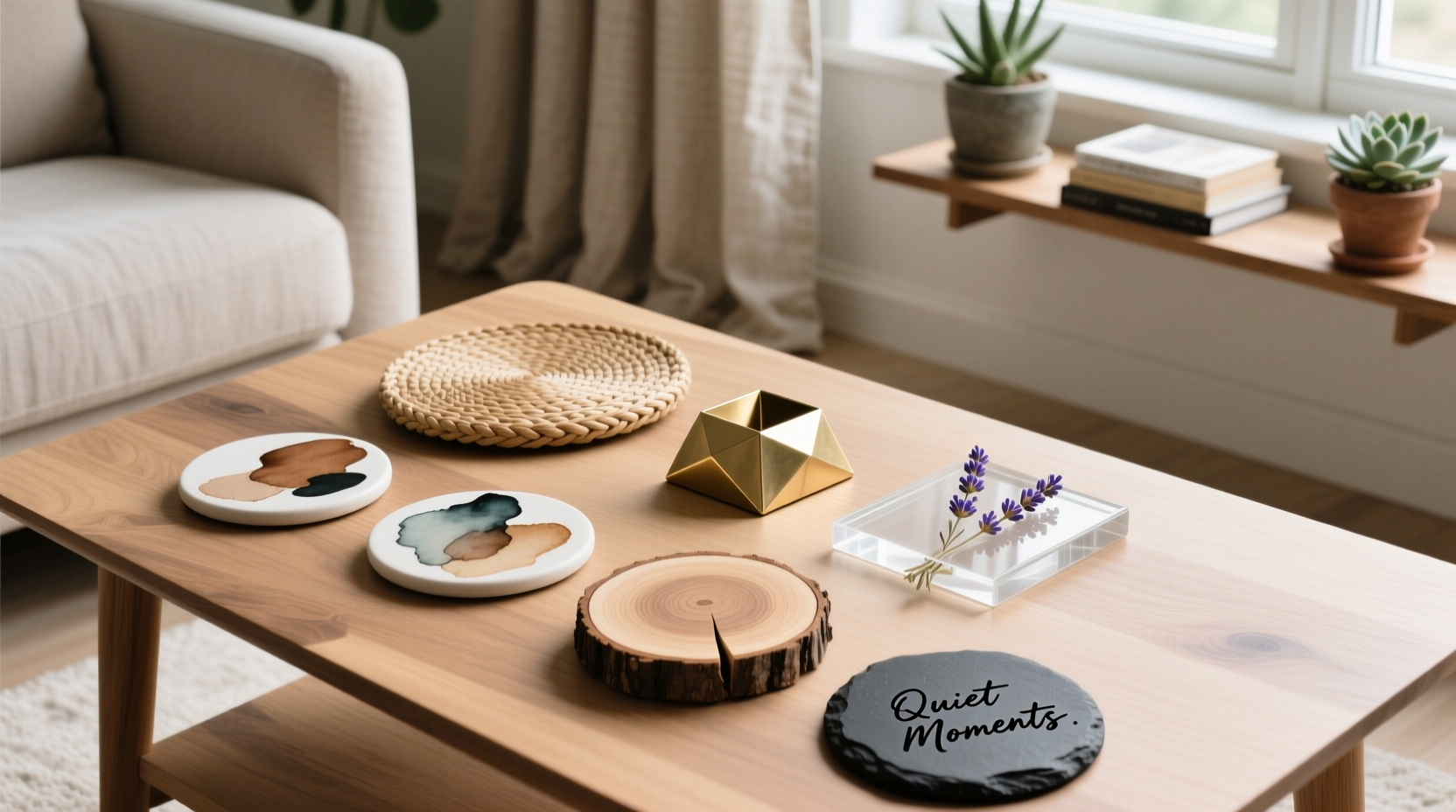how to choose and style coasters that perfectly complement your home decor