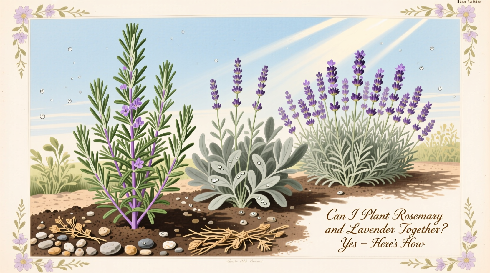 can i plant rosemary and lavender together