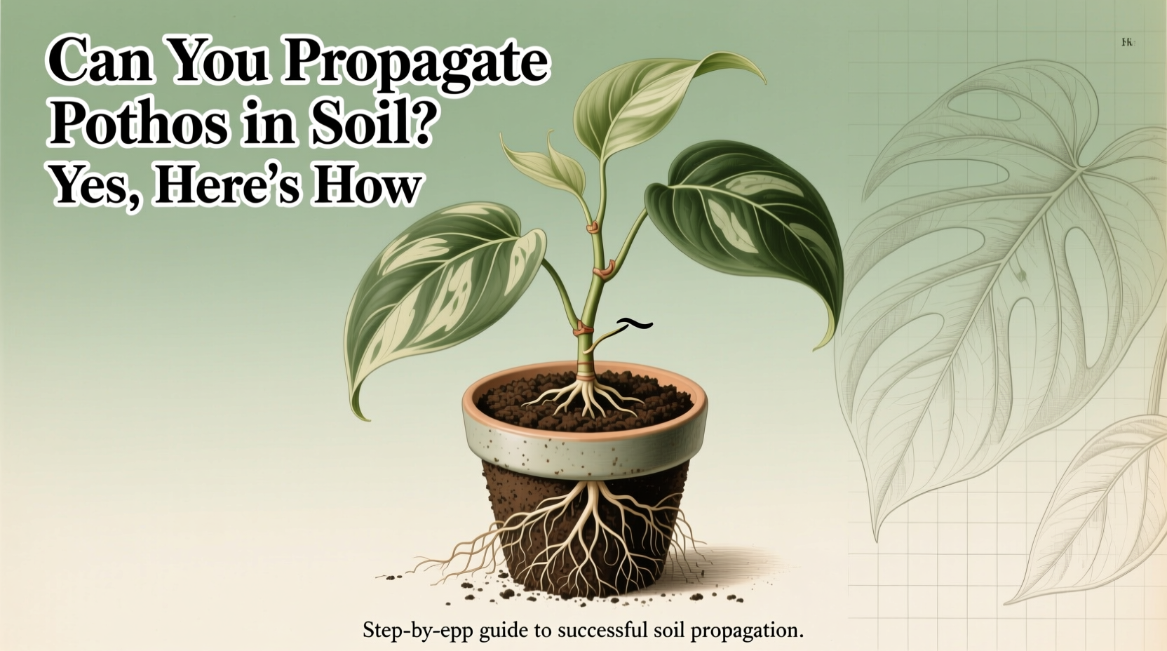 can you propagate pothos in soil