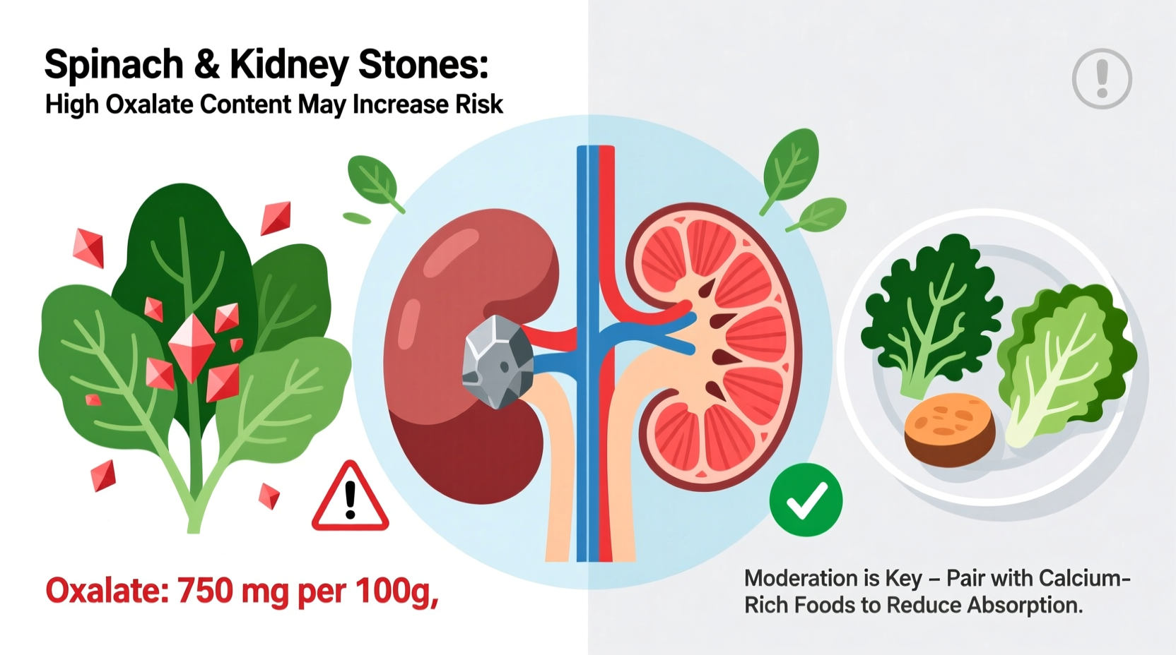 Spinach and Kidney Stones: Science-Based Facts You Need