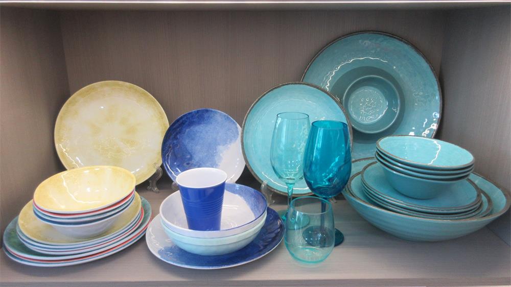 Service De Table 16 Pièces Mélamine Blanc - Pour 4 Personnes