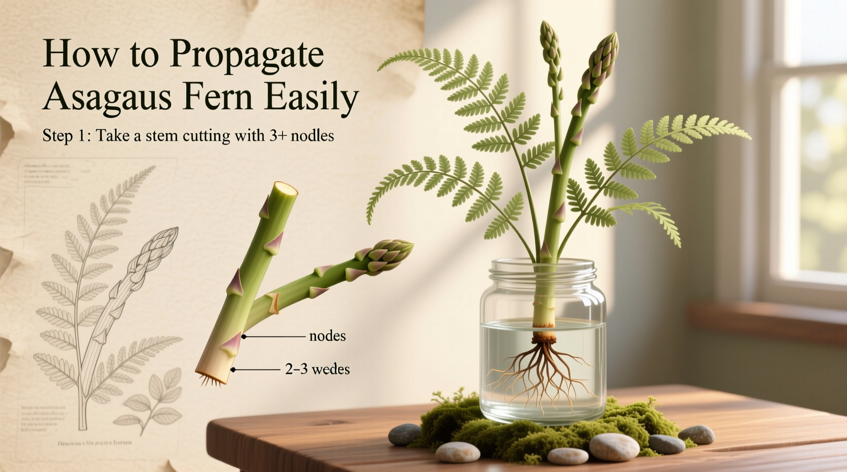 how do you propagate asparagus fern