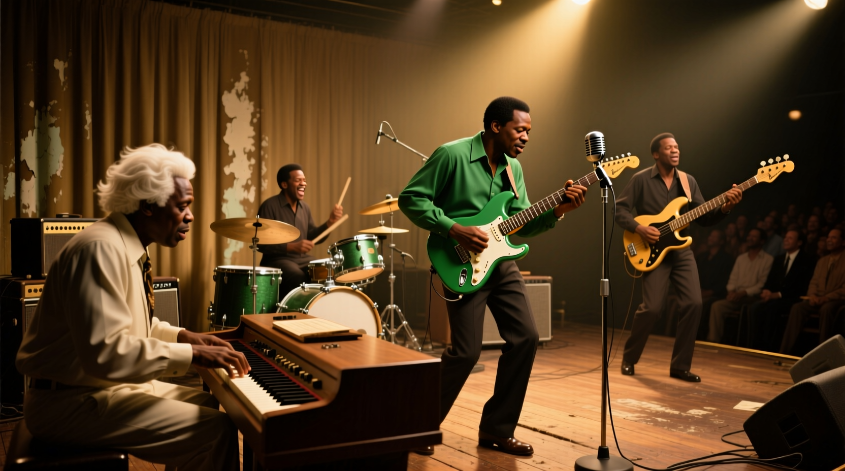 Booker T and the MGs performing Green Onions in 1960s