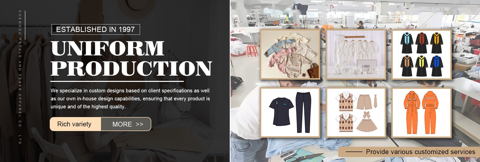 Company Overview Chengdu Petals and Peaks Apparel Co., Ltd