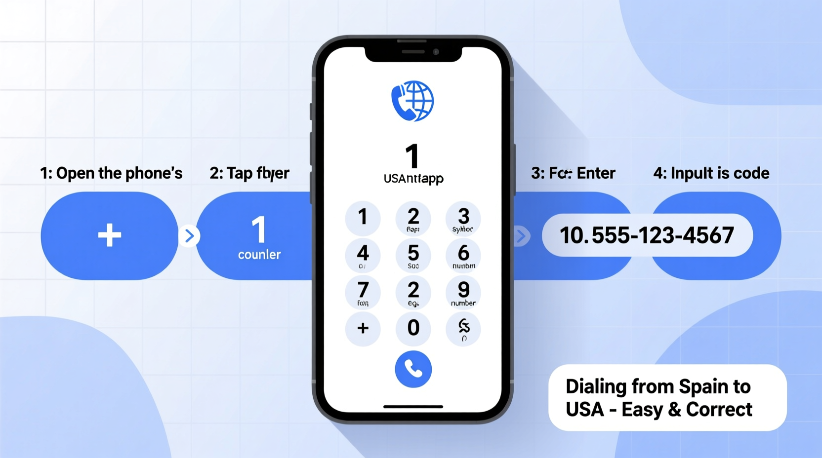 step by step guide how to dial the usa from spain easily and correctly
