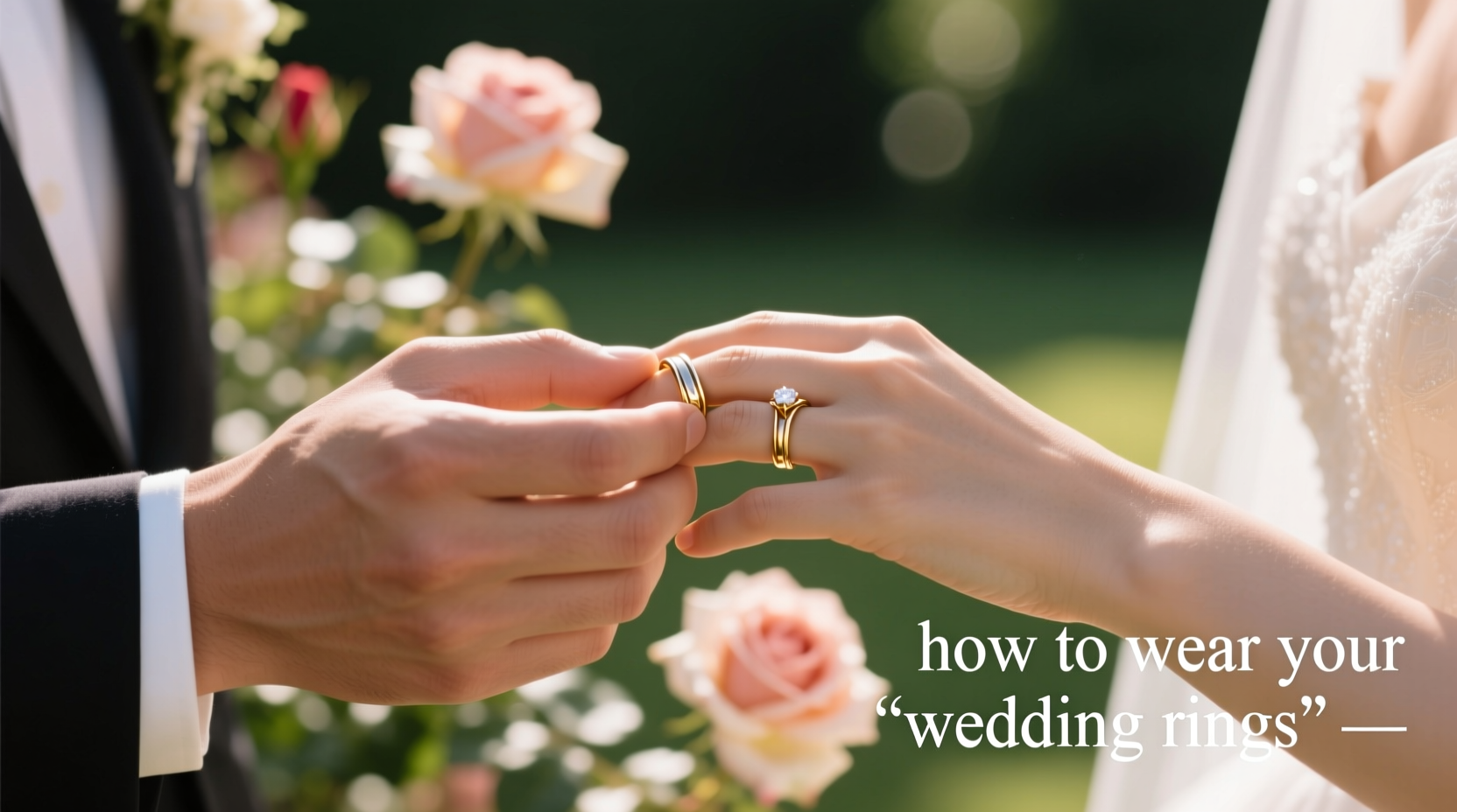 how to wear your wedding rings