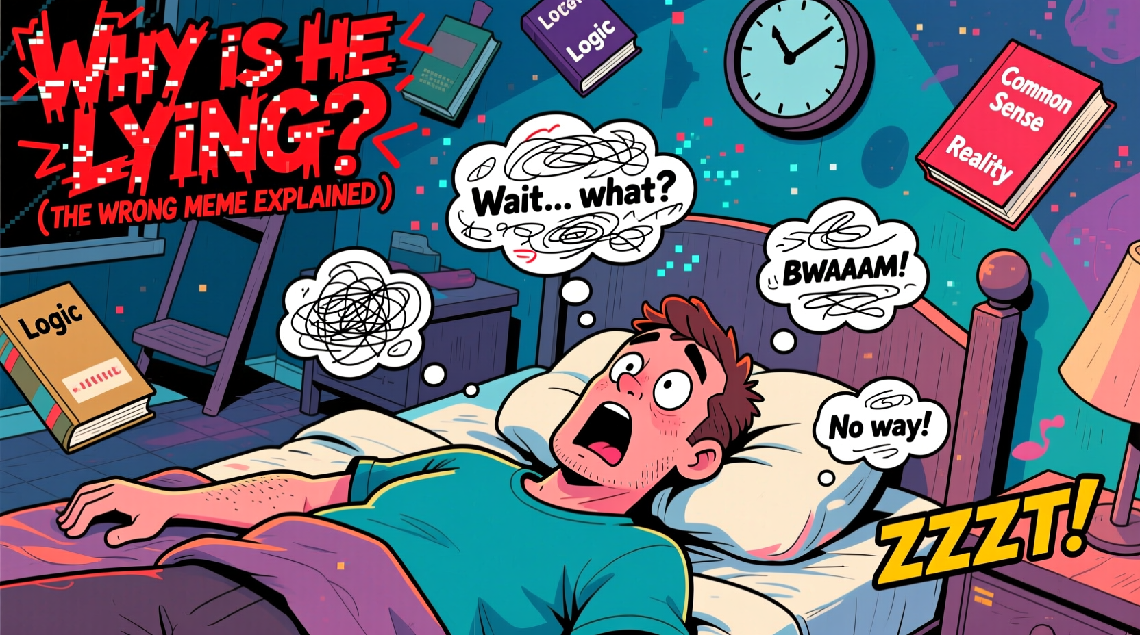 why is he lying the wong meme explained