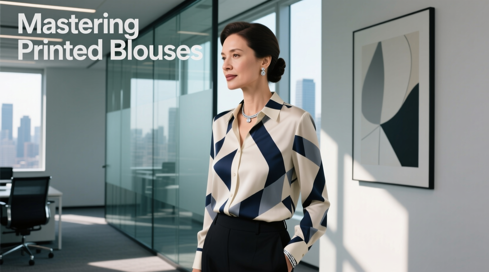 mastering printed blouses for a polished and professional office look