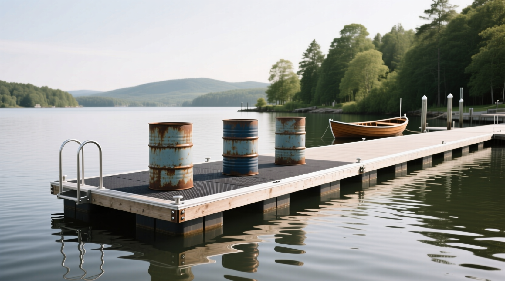 55 gallon drum floating dock plans
