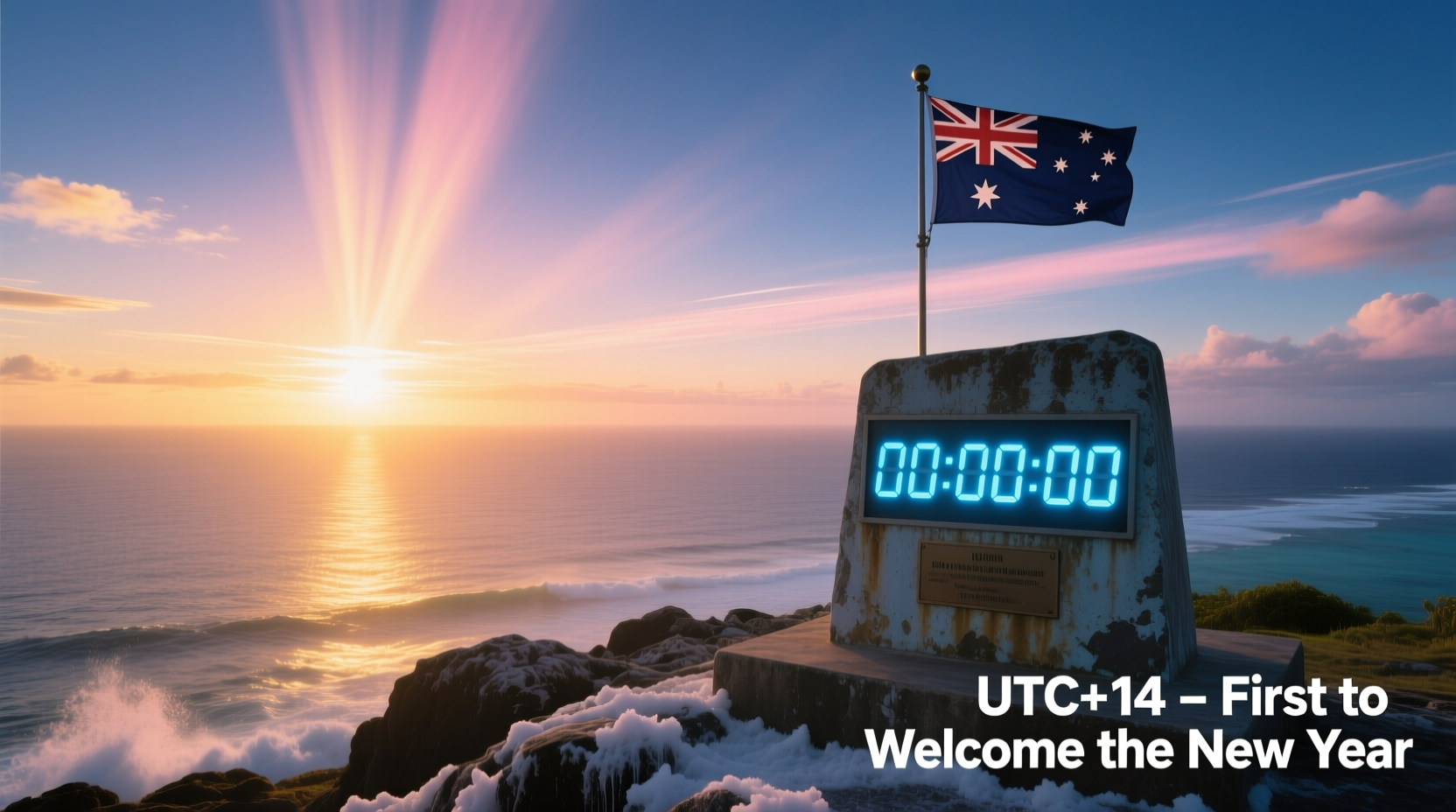 when does the date change first on new year