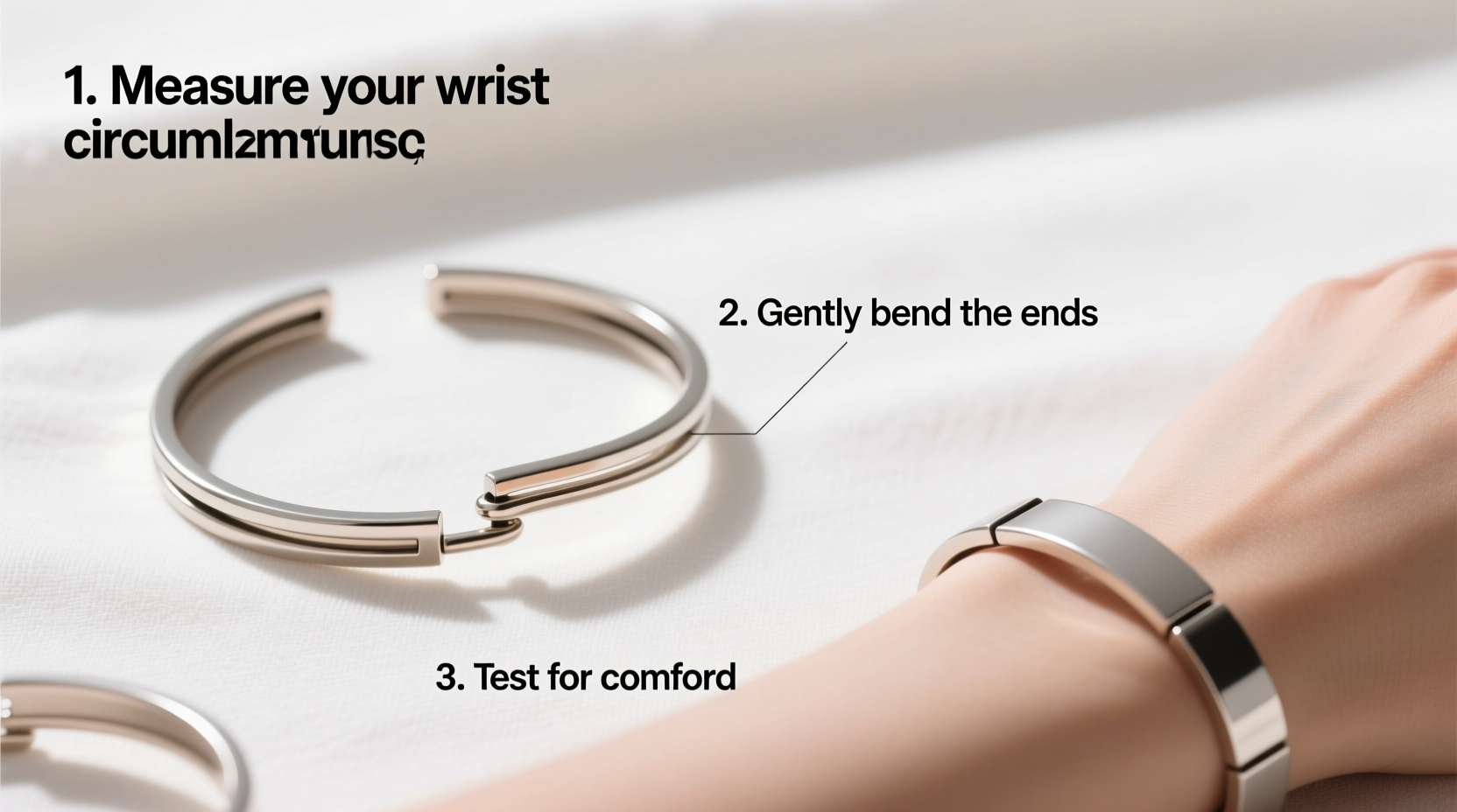how to customize your open bangle for the perfect comfortable fit a step by step guide