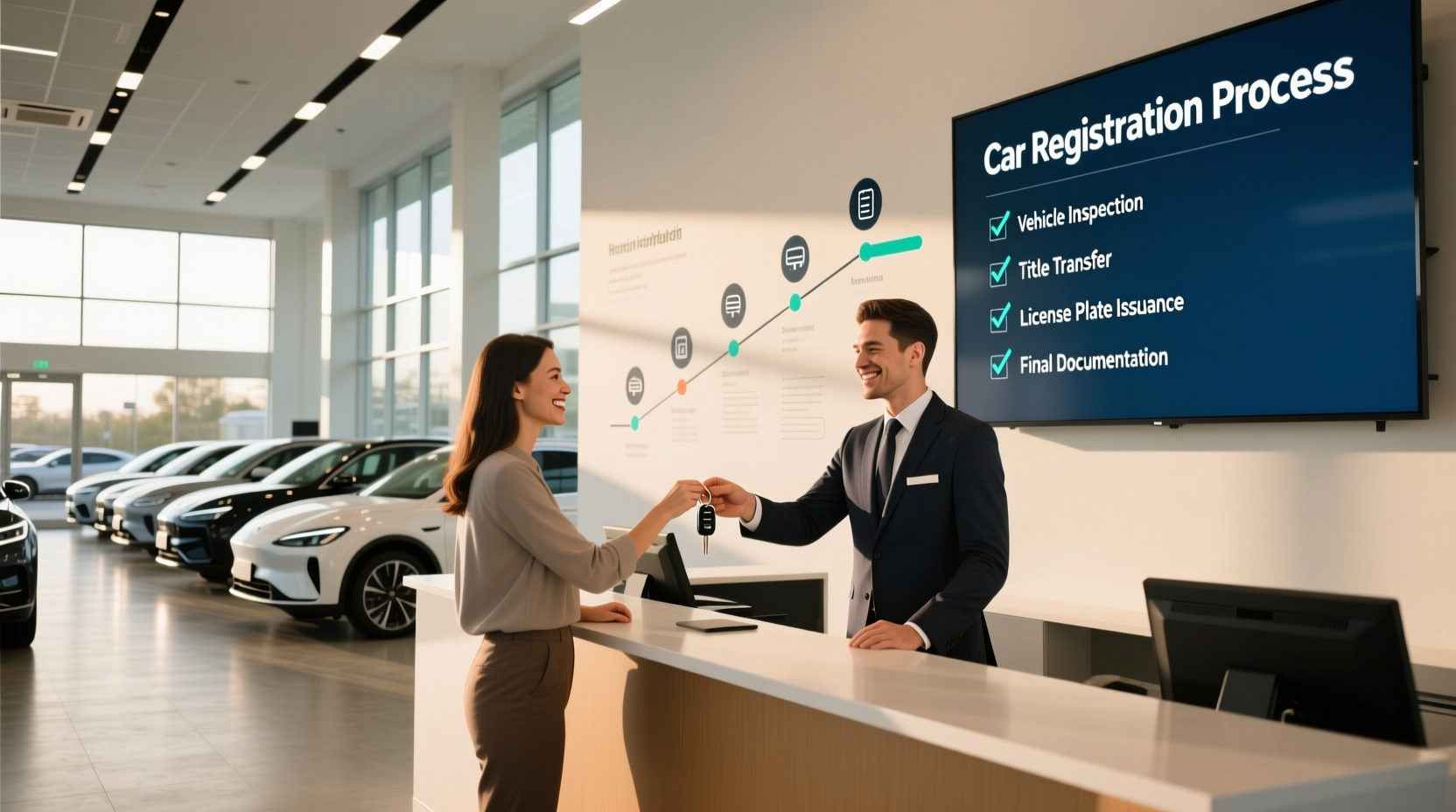 does a dealership register your car