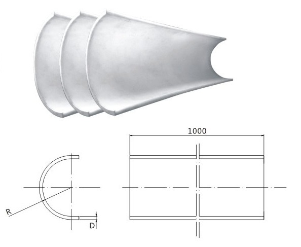 Double Color UHMWPE Liner Plate For Screw Conveyor