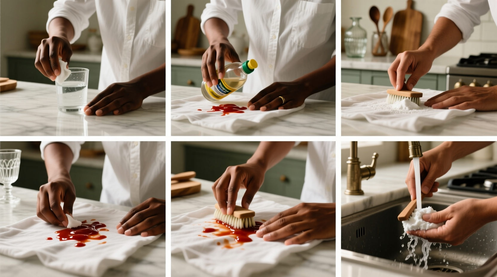steps to remove tough ketchup stains