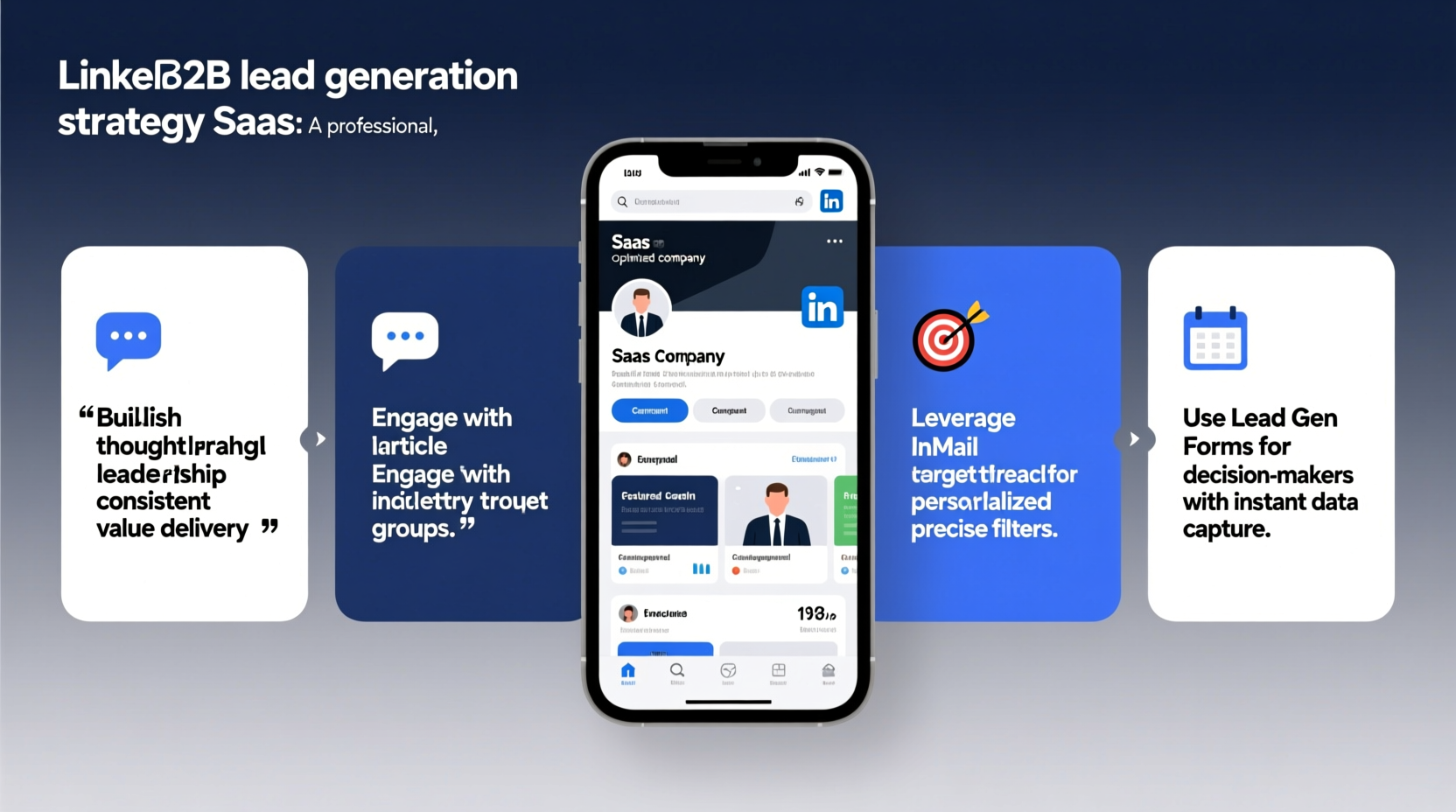 how to use linkedin for b2b lead generation saas