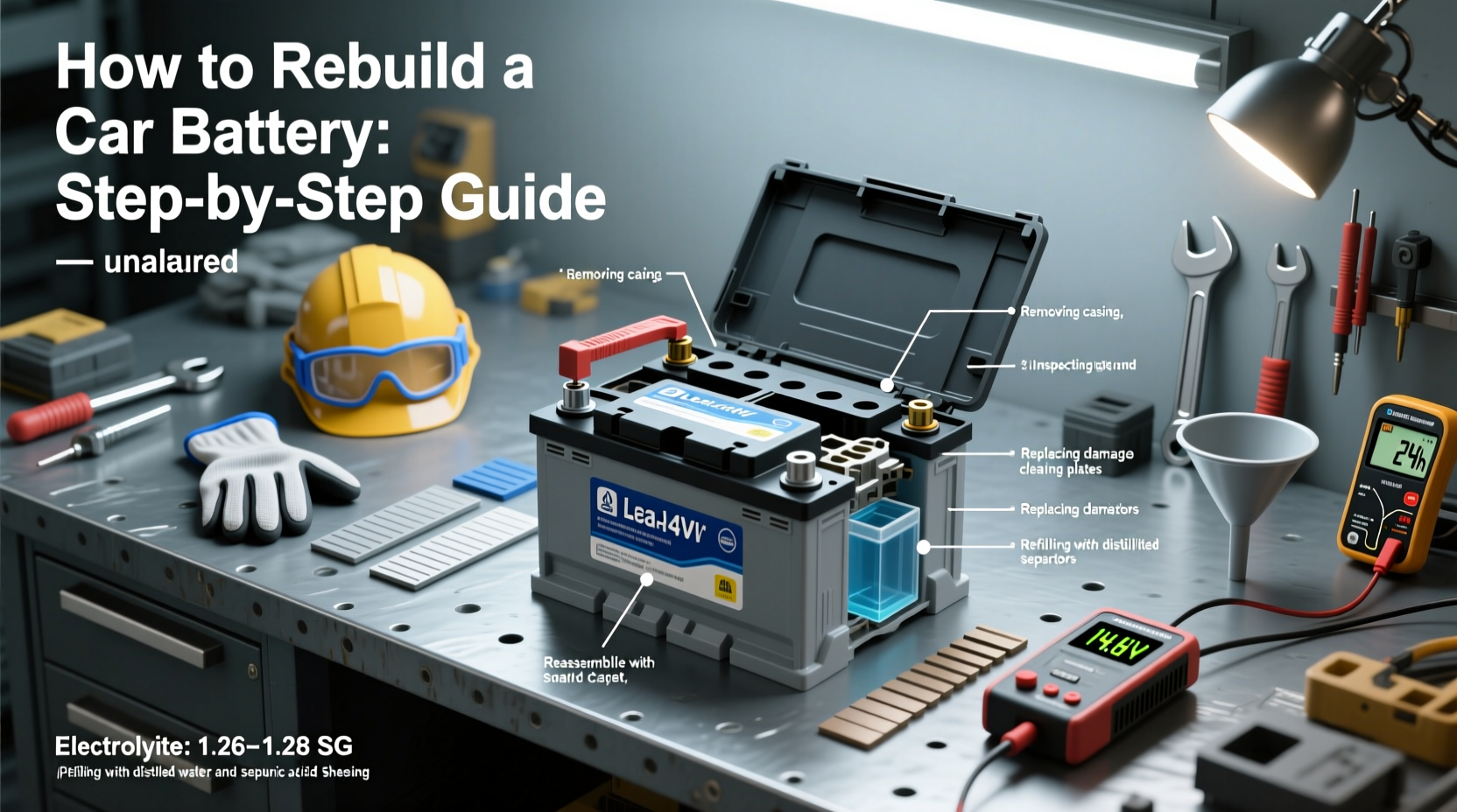how do you rebuild a car battery