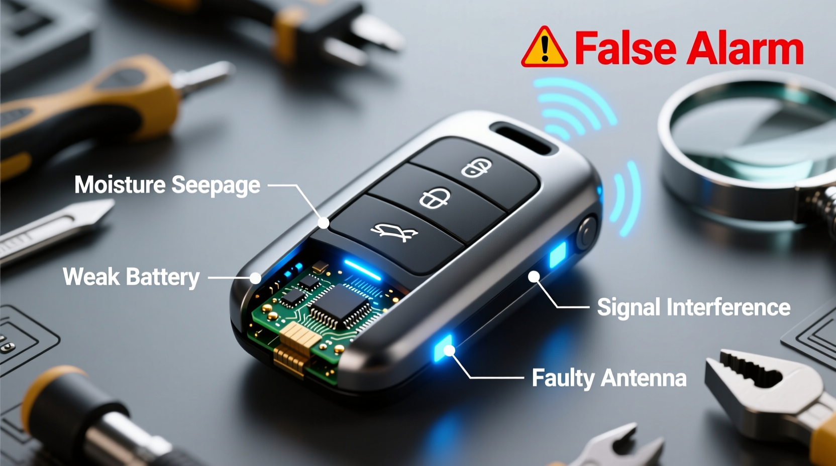 tank300 key case false alarm