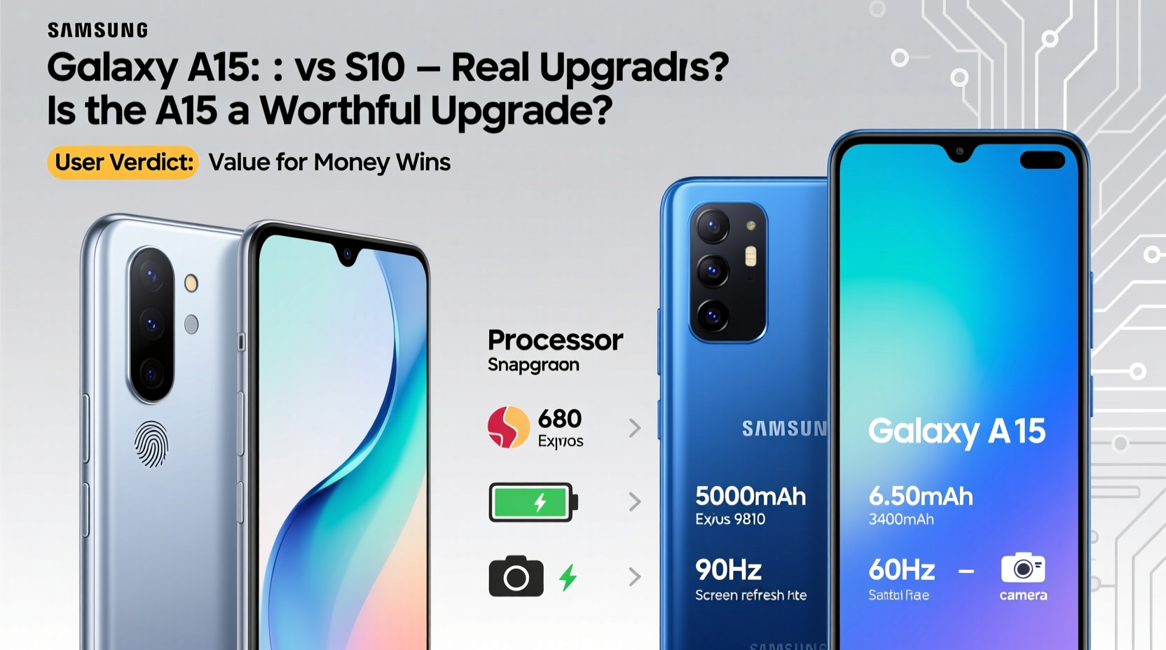 is the samsung galaxy a15 a worthy upgrade from the s10 users are saying