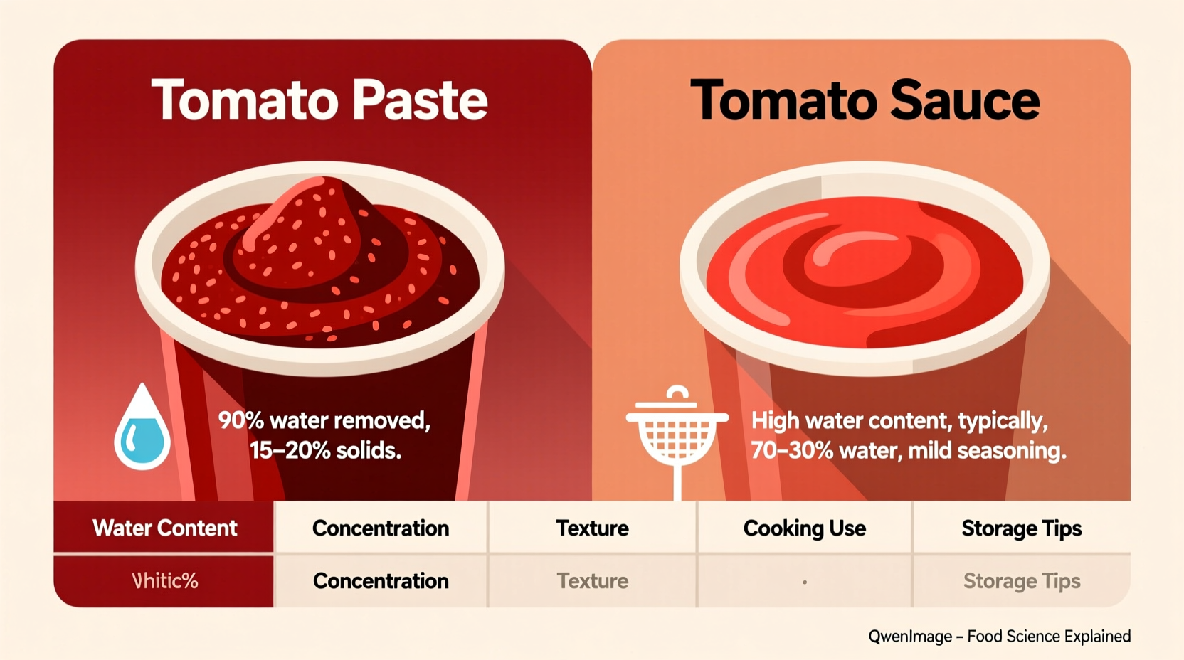 difference between tomato paste and sauce