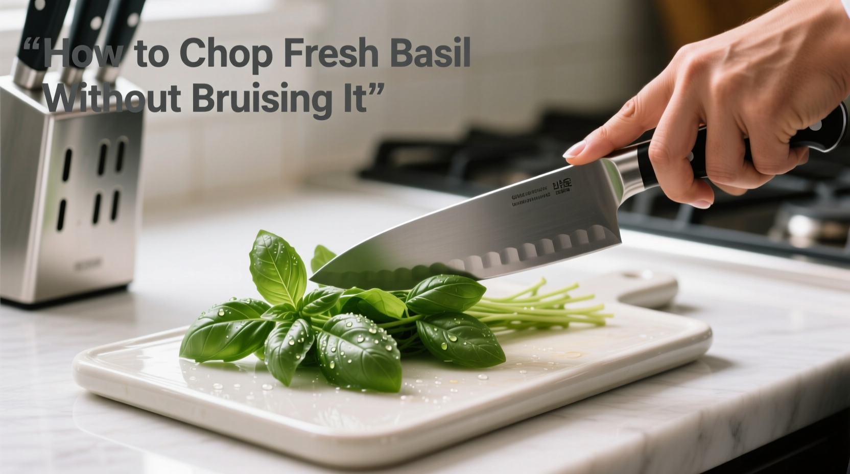 How to Chop Fresh Basil Without Bruising It