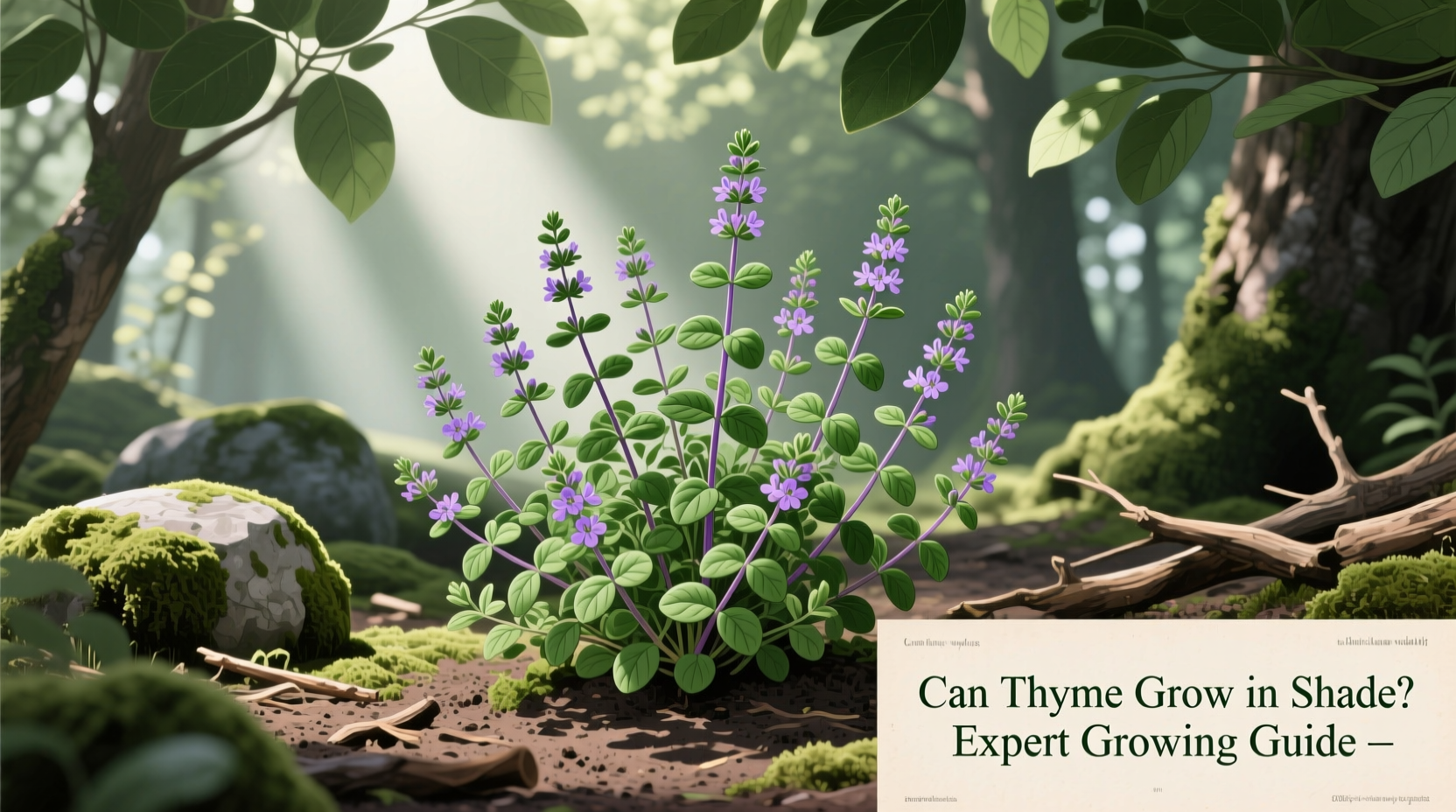 can thyme grow in shade