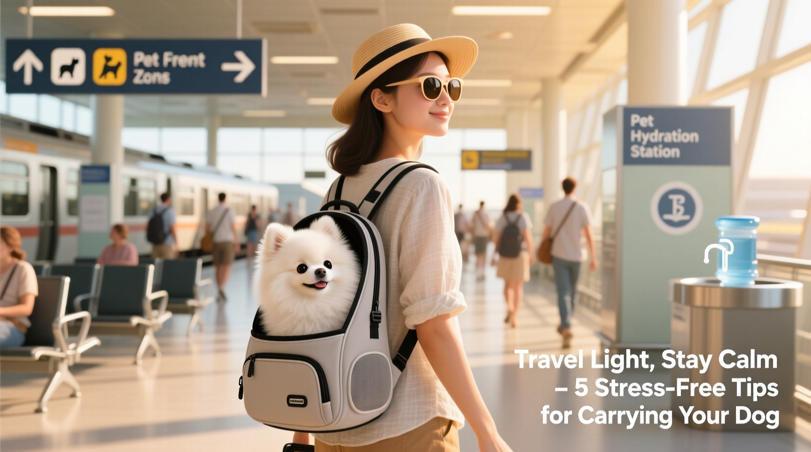stress free tips for traveling with a small dog in a carrier purse