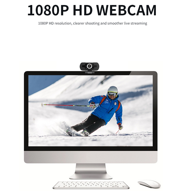 High Definition Rotatable HD Webcams Computer Web Cam 1080P Webcam With Mic Microphone For PC Laptop