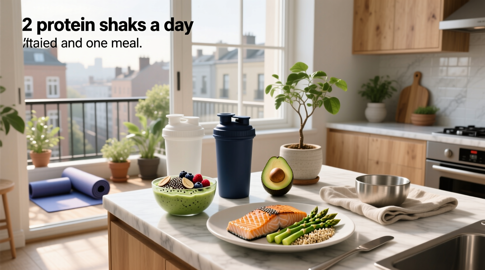 2 protein shakes one meal is it healthy 