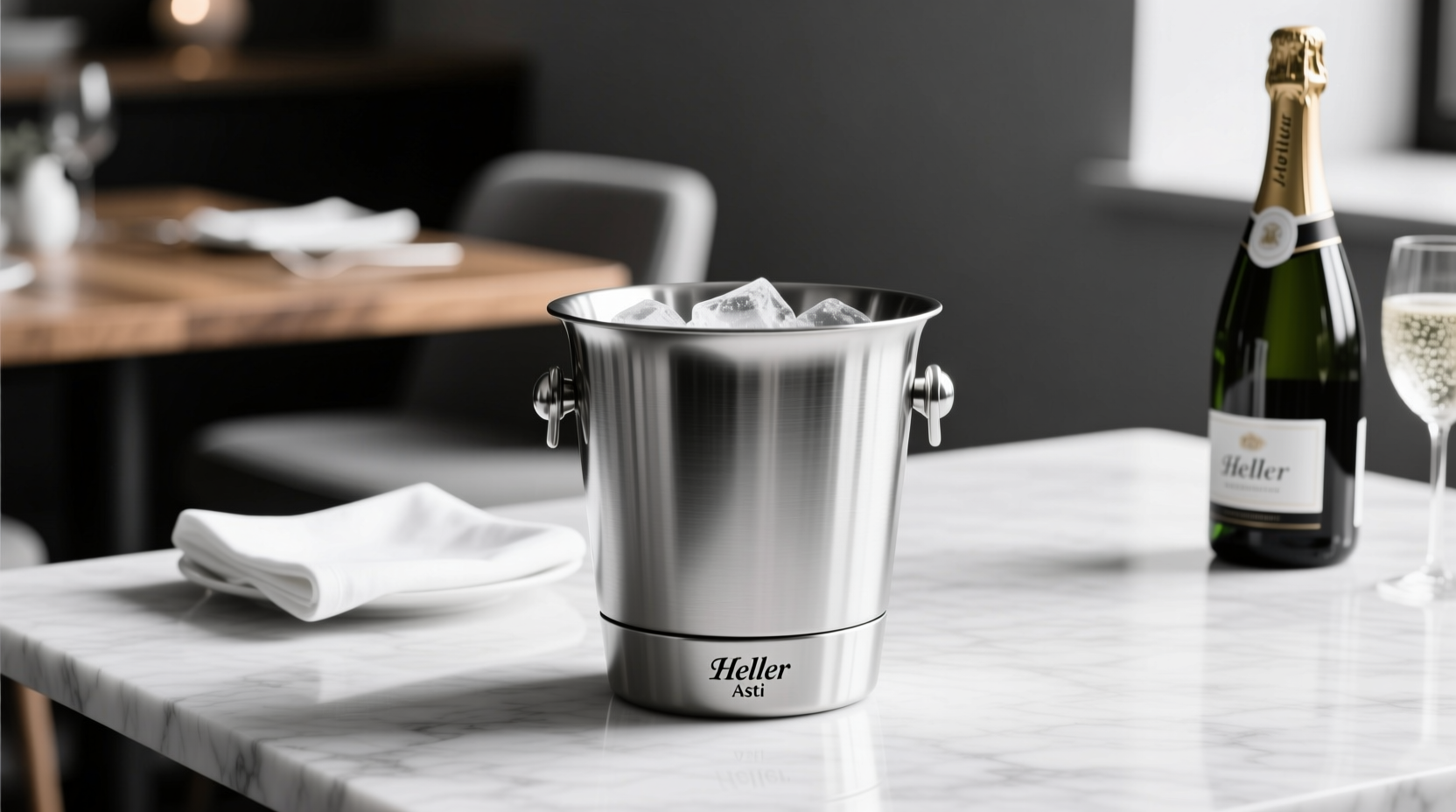 2025 limited Heller Asti Ice Bucket for sustainable entertaining - replaces disposable plastic not memories