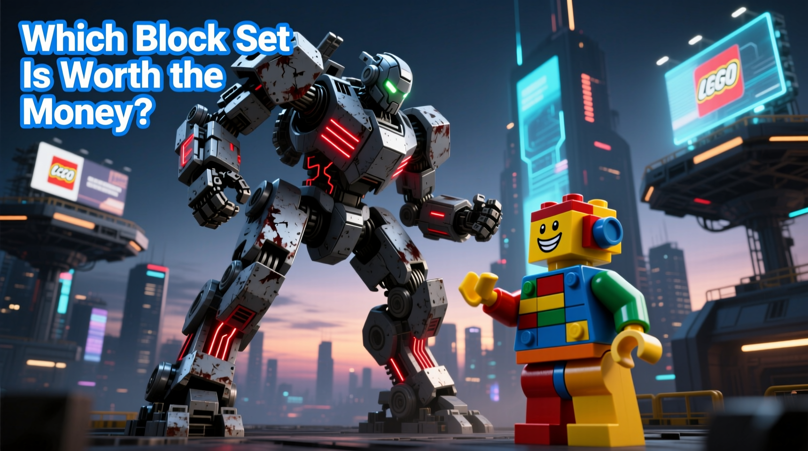 iron mecha robot vs lego robot which building block set is worth the money