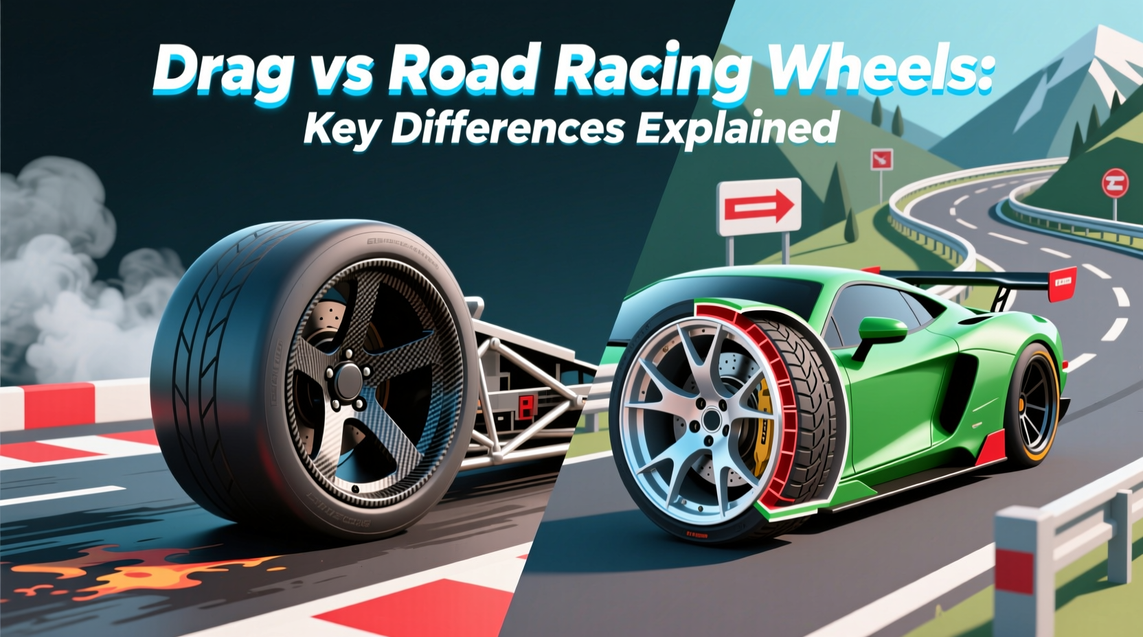 drag vs road racing wheel comparison