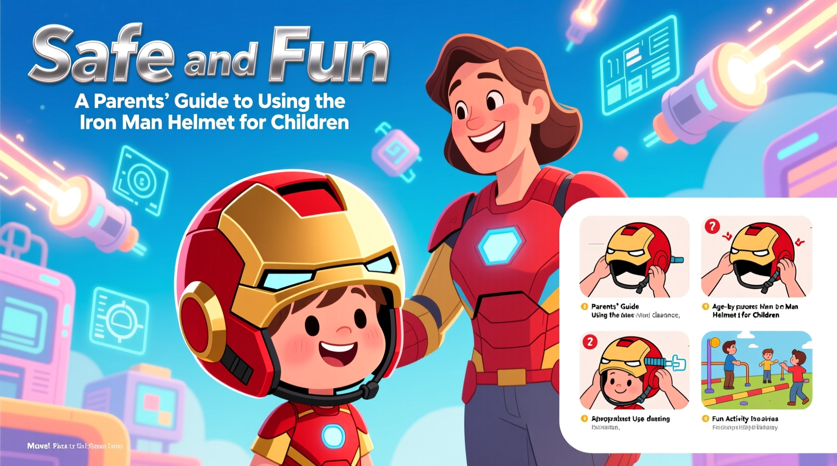 safe and fun a parents guide to using the iron man helmet for children