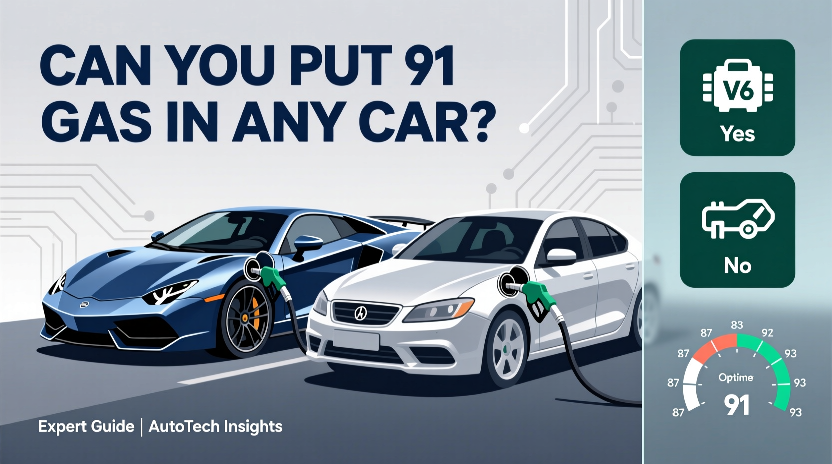 can you put 91 gas in any car