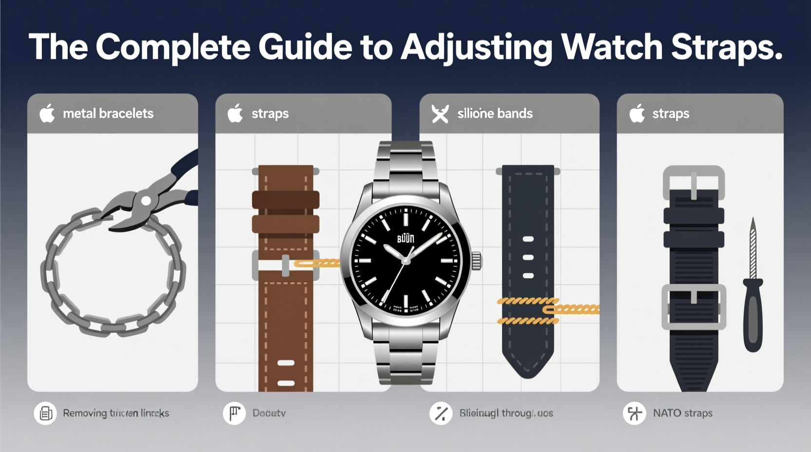the complete guide to adjusting different types of watch straps for a perfect fit