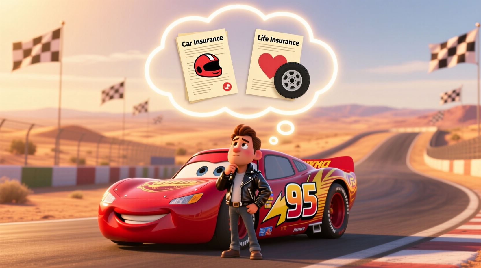does lightning mcqueen have car insurance or life insurance