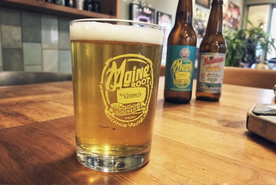 Maine Root Beer Flasche mit natürlichen Zutaten