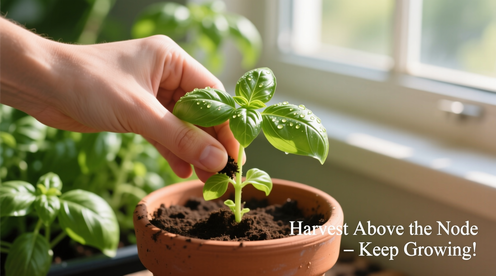 how to pick basil so it keeps growing