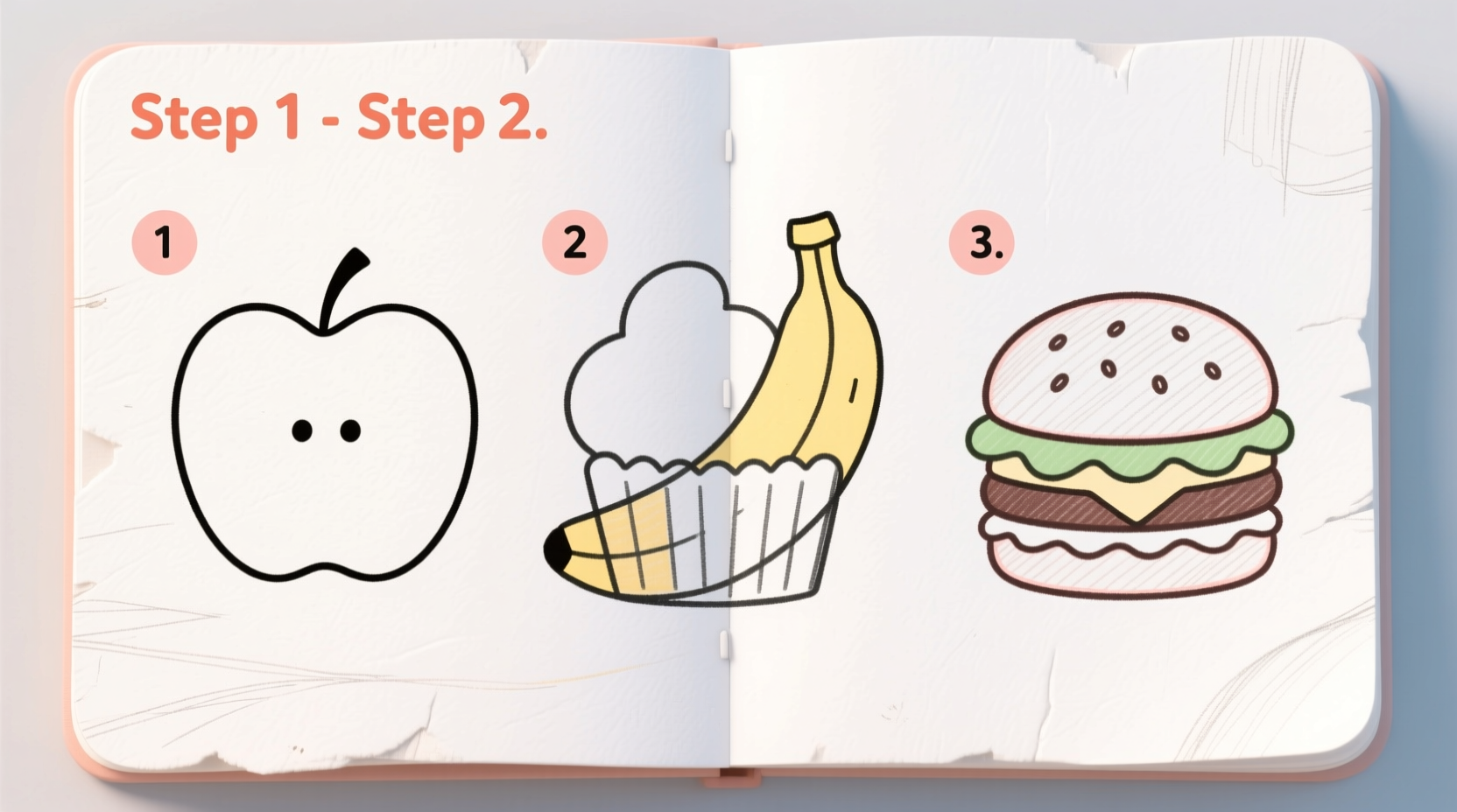 simple step by step guide how to draw food easily for beginners